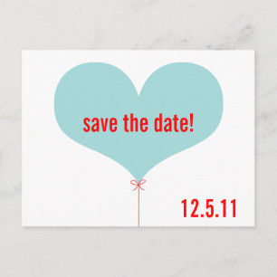 Postal De Anuncios Love Balloon Save the Date
