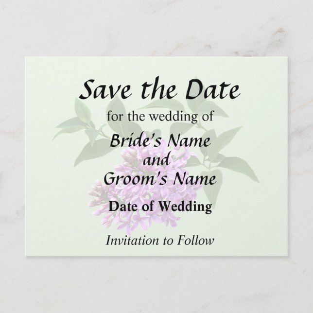 Postal De Anuncios Lovely Lilacs (Anverso)