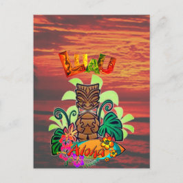 Postal De Anuncios Luau hawaiano