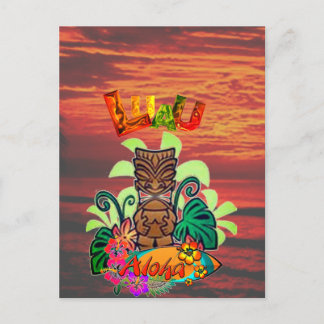 Postal De Anuncios Luau hawaiano