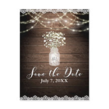 Luces de Aliento de Bebé Boda Rústica Salva la Fec