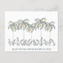 Luces Navideñas en Palmeras en Vacaciones