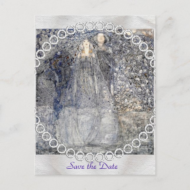 Postal De Anuncios MacDonald 1912 de manzanas plateadas de Art Nouvea (Anverso)