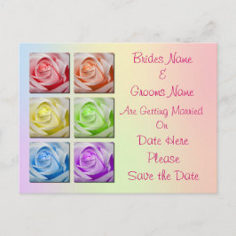 Postal De Anuncios Macro Rosas Arcoiris Matando Salven La Fecha