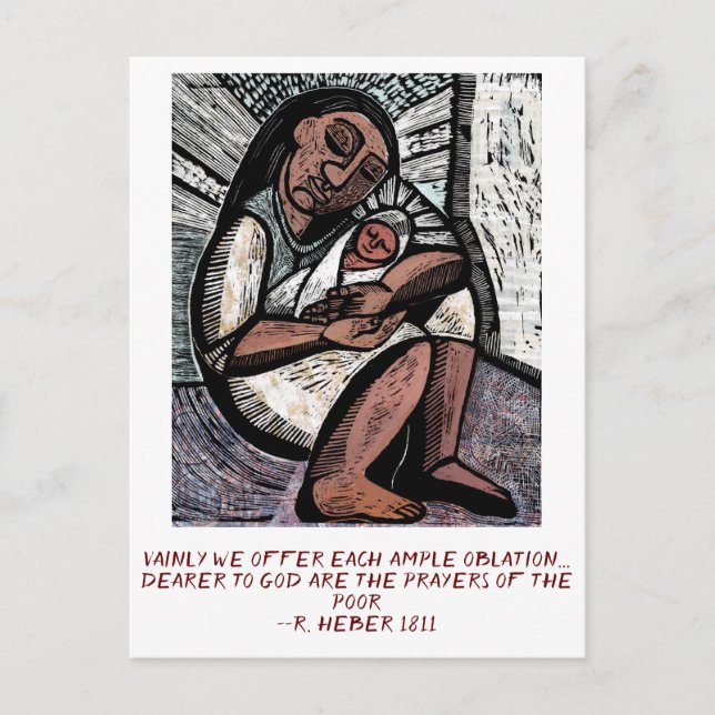 Postal De Anuncios Madonna de los pobres (Anverso)