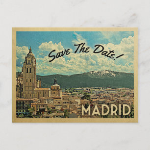 Postal De Anuncios Madrid Salven La Fecha España