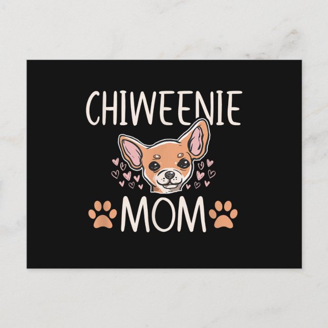 Postal De Anuncios mamá de chiweenie dueña de chihuahua dueña de perr (Anverso)