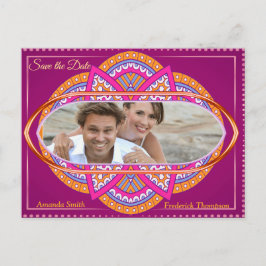 Postal De Anuncios Mandalas en rosas cereza y patrones repetidos coin