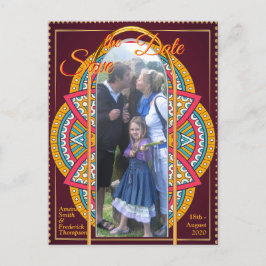 Postal De Anuncios Mandalas sobre fondo granate