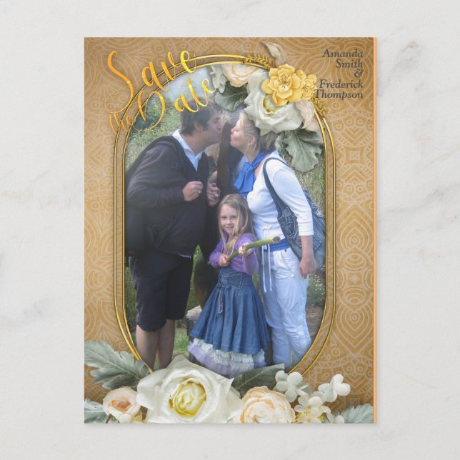 Postal De Anuncios Mandalas sobre un fondo marrón (Anverso)