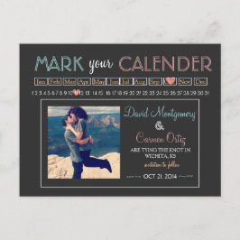 Postal De Anuncios "Marca tu Calendario" Guarda la Fecha