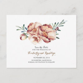 Postal De Anuncios marfil florido ramo de agua cascada cascada salvar