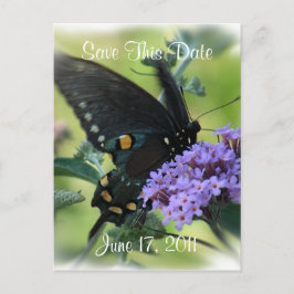 Postal De Anuncios Mariposa-guardar la fecha-personalizar.