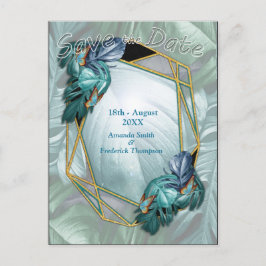 Postal De Anuncios Mariposas de paraídas/salpicaduras de turquesa tro