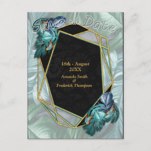 Postal De Anuncios Mariposas del Paraíso/Explosión Tropical Turquesa