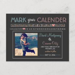 Postal De Anuncios "Marque reserva de su calendario" la fecha