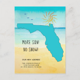 Postal De Anuncios ¡Más sol! ¡No hay nieve! Trasladado a Florida