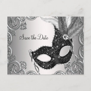 Postal De Anuncios Masquerade Save The Date