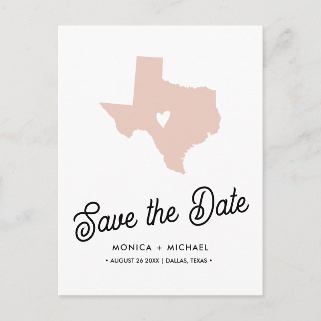 Postal De Anuncios MATRÍCULA DE Destino DEL ESTADO DE TEXAS CUALQUIER (Anverso)