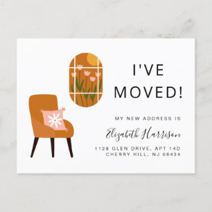 Postal De Anuncios Me He Mudado Boho Chic Terracotta en Movimiento