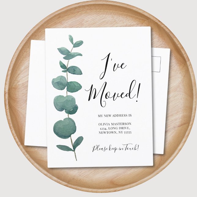 Postal De Anuncios Me He Mudado Cambio de Dirección Eucalipto (Subido por el creador)