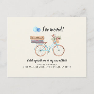 Postal De Anuncios Me he mudado Cambio de dirección Mudanza