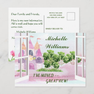 Postal De Anuncios Me he mudado diversión clásica nueva mudanza de ba