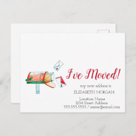 Postal De Anuncios Me he mudado, Navidades de buzón de agua