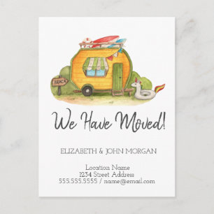Postal De Anuncios Me he mudado, nueva dirección, nuevo hogar, casa d