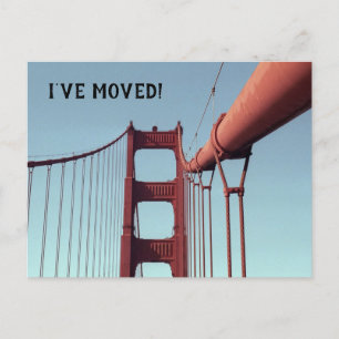 Postal De Anuncios Me mudé el puente Golden Gate San Francisco