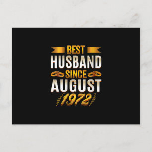 Postal De Anuncios Mejor Esposo De Mujeres Desde Agosto De 1972 - Gra