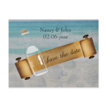 Mensaje en una botella Boda de playa