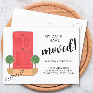 Postal De Anuncios Mi Gato Y Yo Nos Hemos Movido