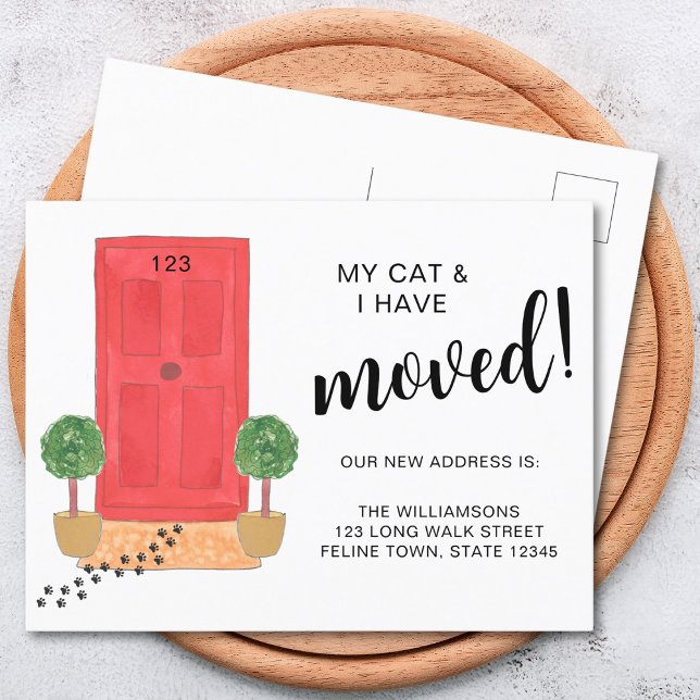 Postal De Anuncios Mi Gato Y Yo Nos Hemos Mudado (Subido por el creador)