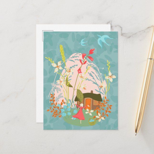 Postal De Anuncios Mi lugar feliz (Anverso/Reverso In Situ)