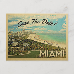 Postal De Anuncios Miami Save the Date Florida City Coast