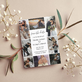 Postal De Anuncios minimalista elegante collage de 8 fotos para anunc