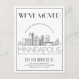 Postal De Anuncios Minneapolis Modern Deco | Cambio de Dirección