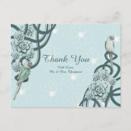 Postal De Anuncios Mint Blue Pine Green Succultives Gracias