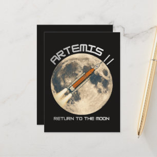 Postal De Anuncios misión lunar Artemis