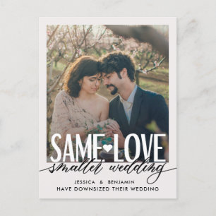 Postal De Anuncios Mismo Amor Bodas Más Pequeñas   Actualización de B