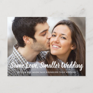 Postal De Anuncios Mismo Amor Bodas más Pequeñas Reducidas Foto Senci