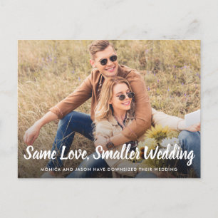 Postal De Anuncios Mismo Amor Bodas más Pequeñas y Modestas Foto
