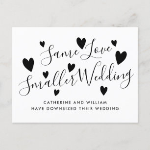 Postal De Anuncios Mismo Amor Pequeña Boda Micro Reducida Cambio de P