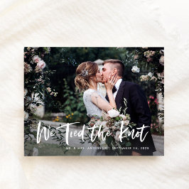 Postal De Anuncios Moda de escritura y foto casual | Boda