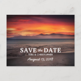 Postal De Anuncios Moda Destino Sunset Beach Guardar La Fecha