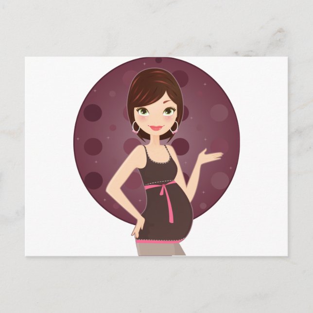 Postal De Anuncios moda embarazada (Anverso)
