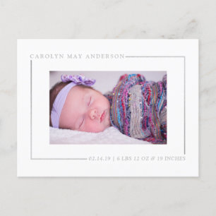 Postal De Anuncios Moda simple Relieve metalizado plateado foto anunc