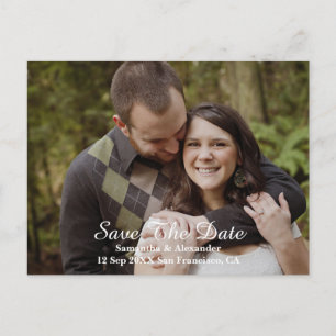Postal De Anuncios Modern Photo Save The Date