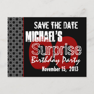 Postal De Anuncios Modern Save the Date Year Surprise Fiesta W1983